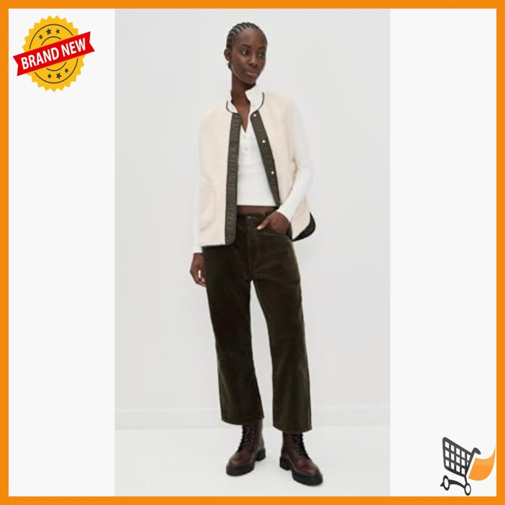 Reversible Sherpa Vest, Snap Placket, Patch Pocke… - image 5